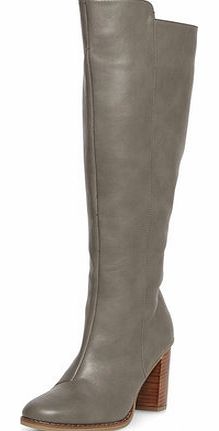 Dorothy Perkins Womens Grey knee-high boots- Grey DP22266027