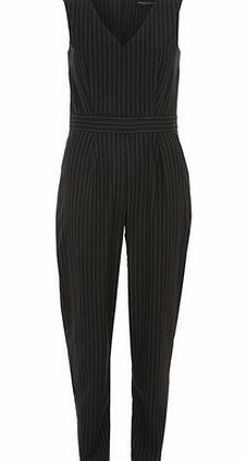 Dorothy Perkins Womens Grey pin stripe jumpsuit- Grey DP07262062