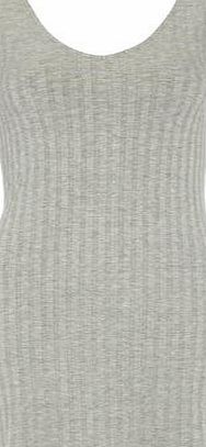 Dorothy Perkins Womens Grey Rib Tunic- Grey DP56427562