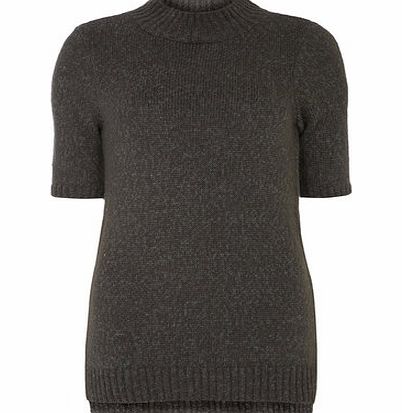 Dorothy Perkins Womens Grey Step Hem Jumper- Grey DP55313610