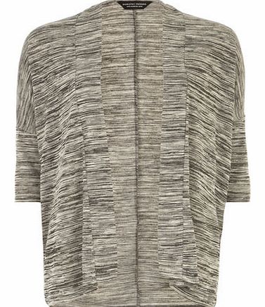 Dorothy Perkins Womens Grey Waterfall Cardigan- Grey DP56383062