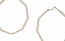 Dorothy Perkins Womens Hexagon Hoop Earrings- Gold DP49815913