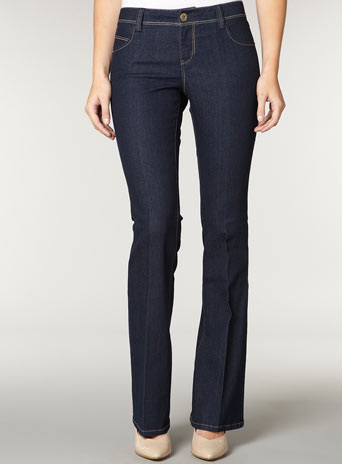 Womens Indigo bootcut jeans- Blue DP70176924