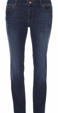 Dorothy Perkins Womens Indigo Straight leg Jeans- Blue DP70318224