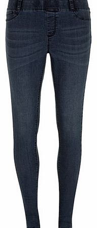 Dorothy Perkins Womens Indigo Vintage Wash Eden Jeggings- Blue
