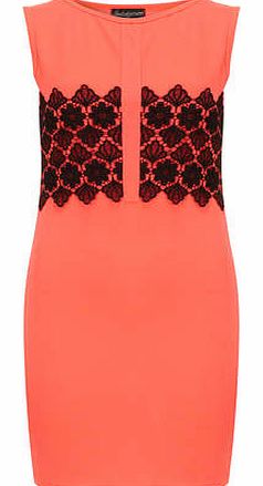 Dorothy Perkins Womens Indulgence Pink Lace Dress- Pink DP61460255