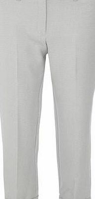 Dorothy Perkins Womens Ivory and grey Dogtooth Straight Leg