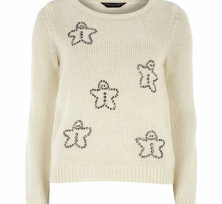 Womens Ivory Gingerbread Jumper- White DP55156082