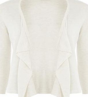 Dorothy Perkins Womens Ivory Short Edge To Edge Cardigan- White