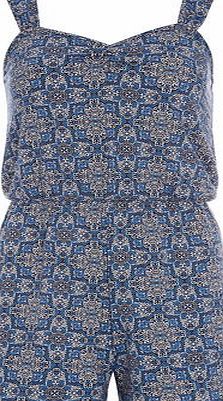 Dorothy Perkins Womens Ivory Tile Playsuit- Ivory DP56430382