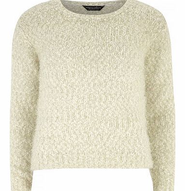 Dorothy Perkins Womens Ivory Tinsel Jumper- White DP55371000