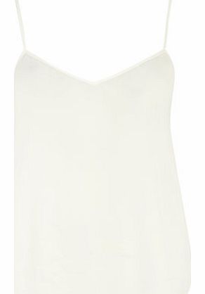 Dorothy Perkins Womens Ivory V Neck Cami Top- White DP05412082
