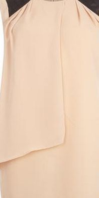Dorothy Perkins Womens Izabel Beige Quilted Shoulder Dress-