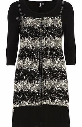 Dorothy Perkins Womens Izabel London Black Abstract Lace Dress-