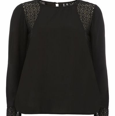 Womens Izabel London Black Contrast Side Panel