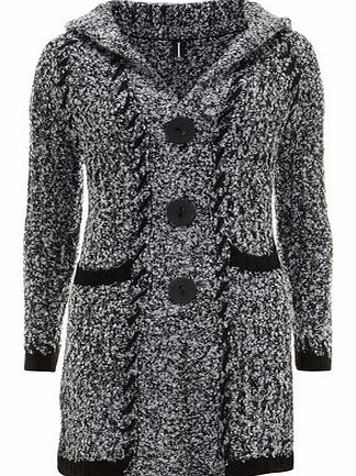 Dorothy Perkins Womens Izabel London Black White Hooded