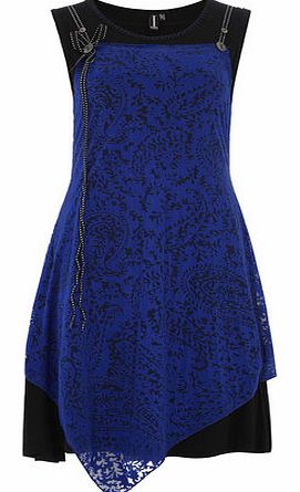 Dorothy Perkins Womens Izabel London Blue Paisely Print Dress-