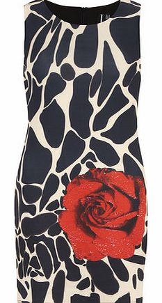 Dorothy Perkins Womens Izabel london Cream Digital Rose Print