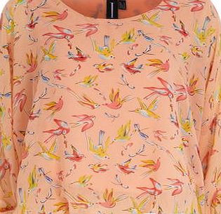 Dorothy Perkins Womens Izabel London Light Orange Tropical Bird