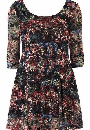 Womens Izabel London Multi Blue Floral Lace