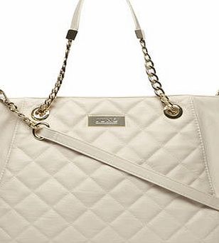 Dorothy Perkins Womens Juno stone Darcy quilted tote bag- White