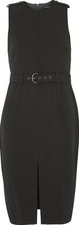 Dorothy Perkins, 1134[^]262015000710531 Womens Khaki Dogtooth Pencil Dress- Green