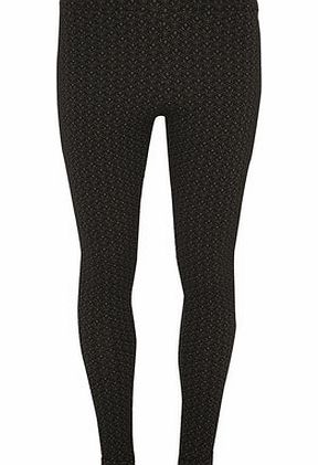 Dorothy Perkins Womens Khaki pull on treggings with mosaic