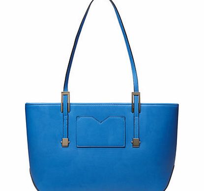 Dorothy Perkins Womens Kingfisher blue landscape tote bag- Blue