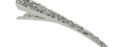Dorothy Perkins Womens Large Crystal Hair Clip- Silver DP49814924
