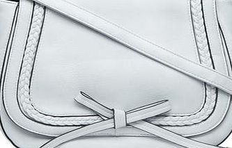 Dorothy Perkins Womens Light blue large plait satchel bag- Blue