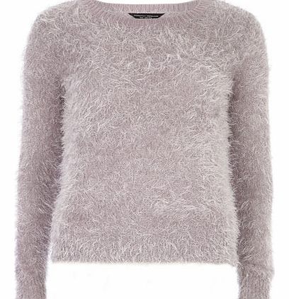 Dorothy Perkins Womens Lilac Fluffy Jumper- Lilac DP55144502