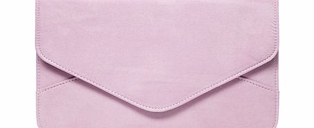 Dorothy Perkins Womens Lilac suedette clutch bag- Purple
