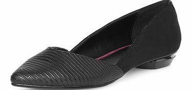 Dorothy Perkins Womens Lilly and Franc Black split point pumps-
