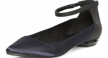 Dorothy Perkins Womens Lilly and Franc Navy ankle strap block