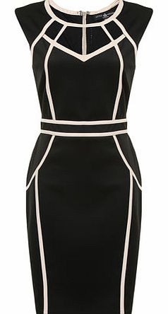 Dorothy Perkins Womens Little Mistress Black and cream bodycon