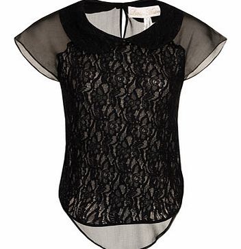 Dorothy Perkins Womens Little Mistress Black peterpan collar