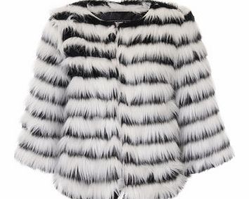Dorothy Perkins Womens Little Mistress Black/White Faux Fur