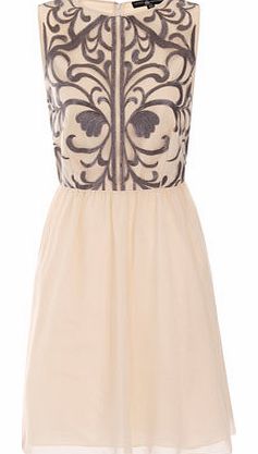 Dorothy Perkins Womens Little Mistress Cream Fit and Flare