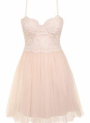 Dorothy Perkins Womens Little Mistress Cream Floral Lace Prom