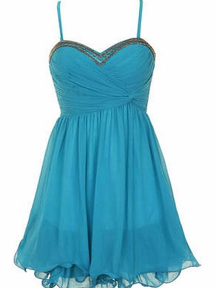 Womens Little Mistress Embelished Prom Dress-