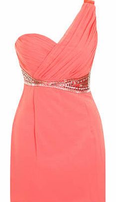 Dorothy Perkins Womens Little Mistress Embellished One Shoulder