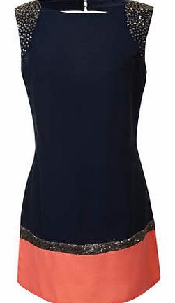 Dorothy Perkins Womens Little Mistress Embellished Shift Dress-
