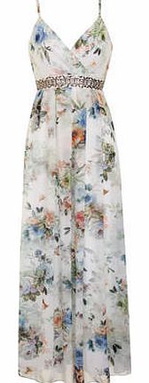 Dorothy Perkins Womens Little Mistress Floral Embellished Maxi