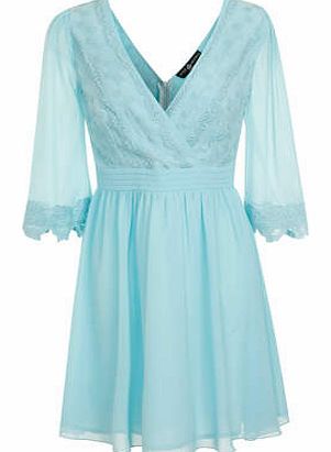 Womens Little Mistress Floral Lace Long Sleeve