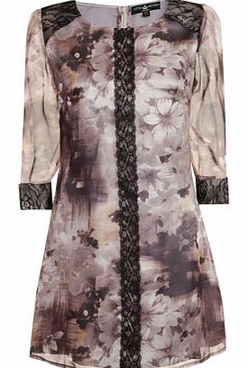 Dorothy Perkins Womens Little Mistress Floral print lace detail