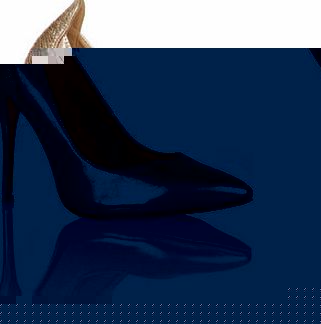 Womens Little Mistress Gold Pointed Court