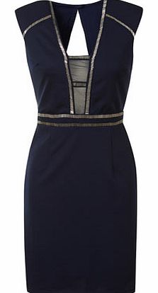 Womens Little Mistress Navy embellished dress-