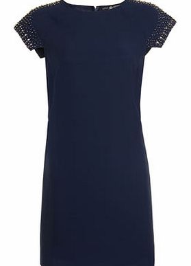 Dorothy Perkins Womens Little Mistress Navy embellished shift-