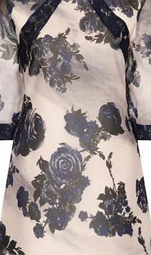 Dorothy Perkins Womens Little Mistress Nude/Navy Sheer Floral