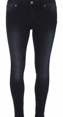 Dorothy Perkins Womens Lola Skye blue Black Skinny Jean- Blue